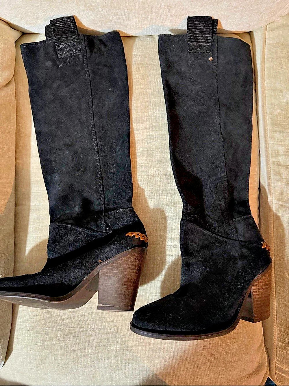 Free People Black Suede Boots